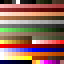 Doom’s color palette arranged as a 16x16 grid